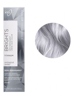 ION BRIGHTS SEMI-PERMANENT COLOUR IN TITANIUM - BNIB